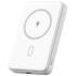 WiWU Wi-P043 Magnetic Power Bank - Wireless Portable Charger for Smartphone with USB-C Input, Wireless Output, Type-C Port with Stand | Portable Phone Charger - White
